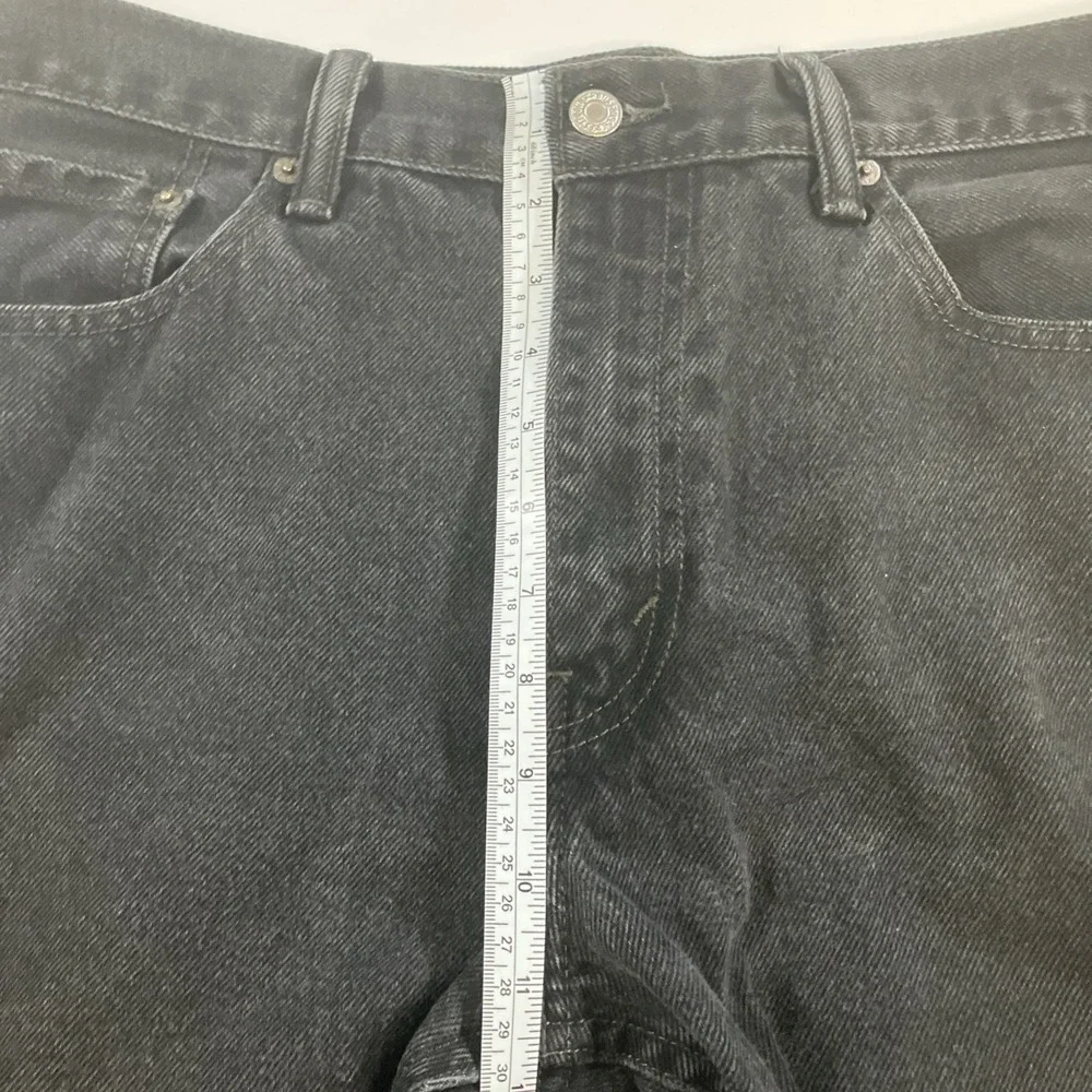 Levi's 505 Jeans Mens 36x32 Faded Black Regular Fit Straight Denim Pants